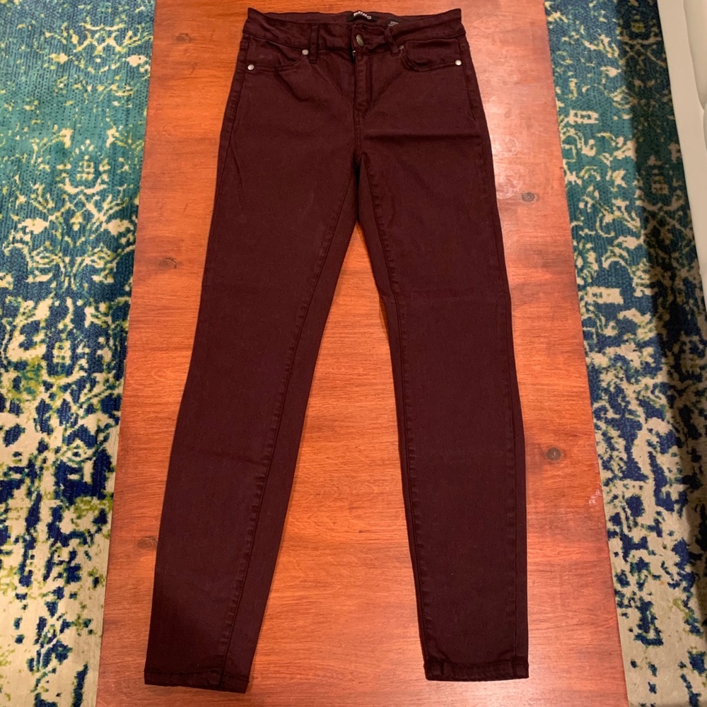 Buffalo burgundy skinny jeans